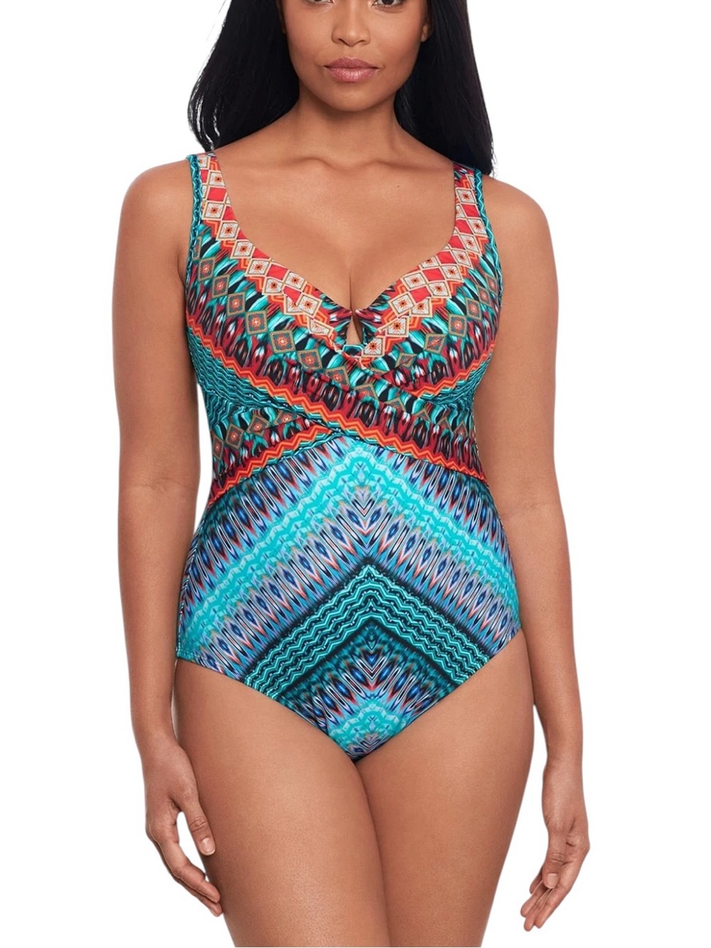 Miraclesuit Escape One Piece 16 Casbah Modest Tummy Control Resort Cruise